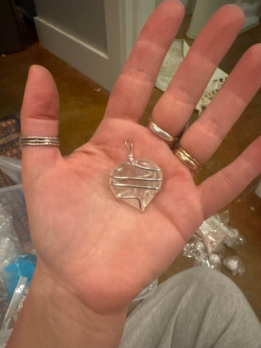 Quartz Heart Necklace