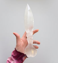 Load image into Gallery viewer, Selenite Dagger Athame Heart