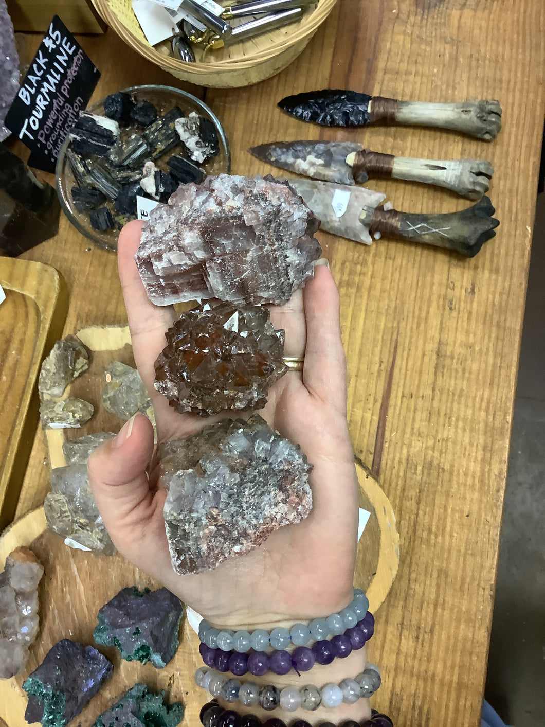 Pineapple Quartz with Calcite