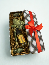 Load image into Gallery viewer, Jade Trio Gua Sha Set with Rosehip Oil
