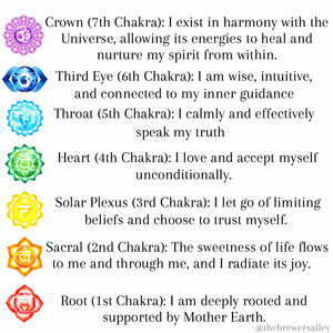 7 Gemstone Hearts with Chakra Symbols