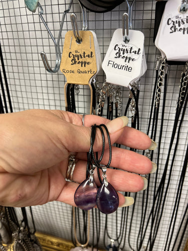 Fluorite Drop Necklace