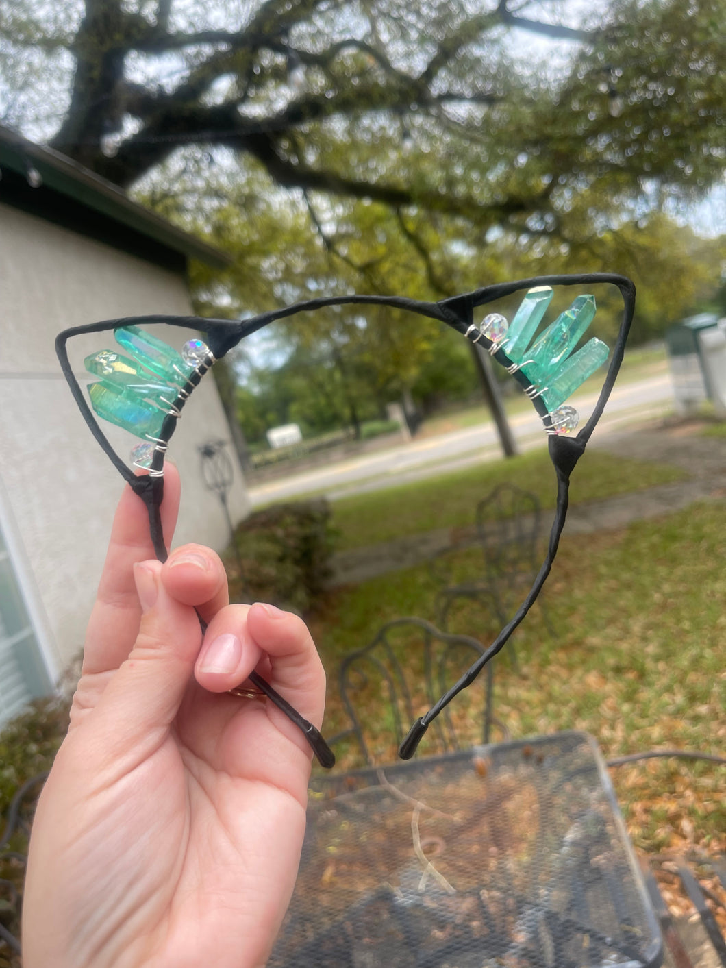 Aura Quartz Cat Ear Headbands