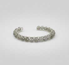 Load image into Gallery viewer, Labradorite Wire-Wrapped Cuff Bracelet