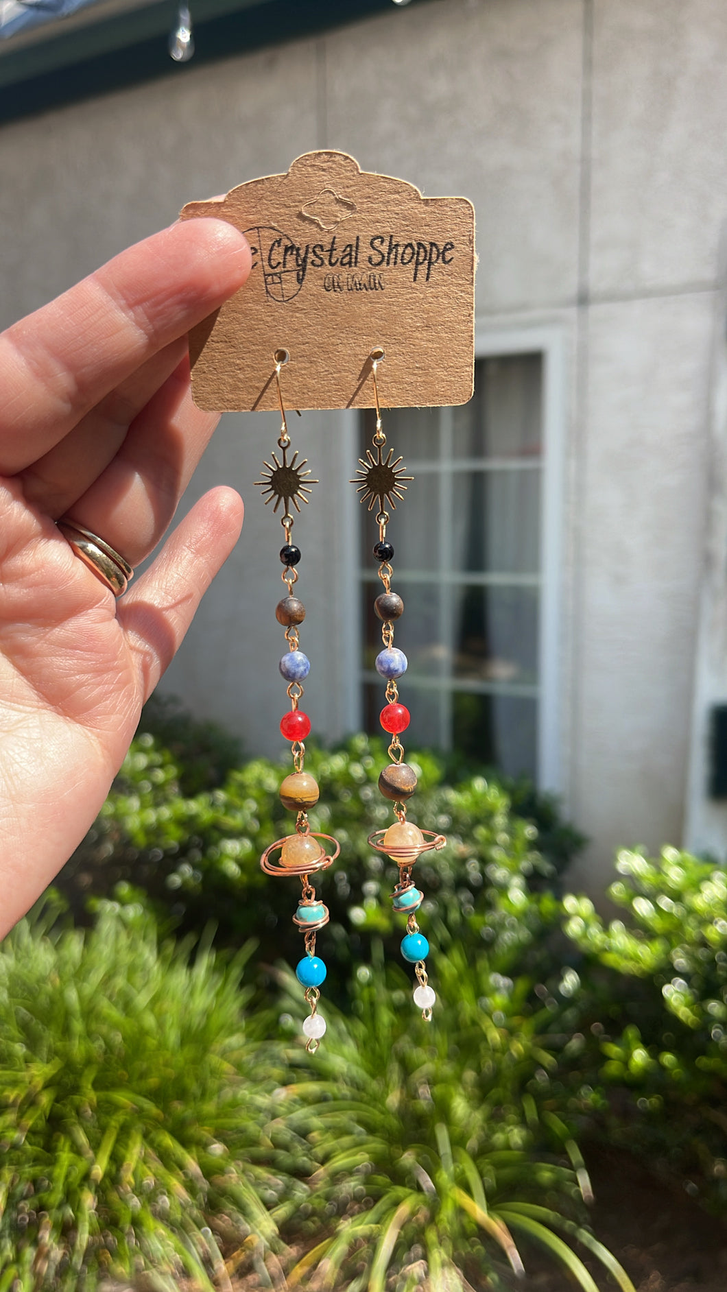 Dangly Solar System Earrings