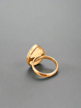 Load image into Gallery viewer, Sterling Silver Adjustable Rainbow Moonstone Ring