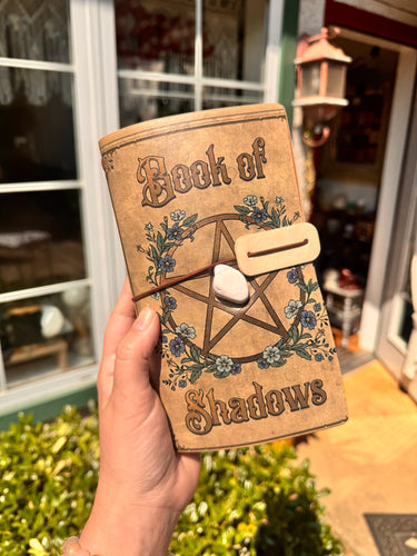 Book of Shadows Journal with Real Crystal Cover ✨📖