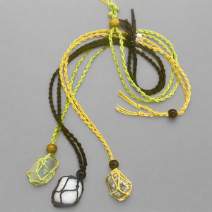 Macrame Necklace Stone Holder