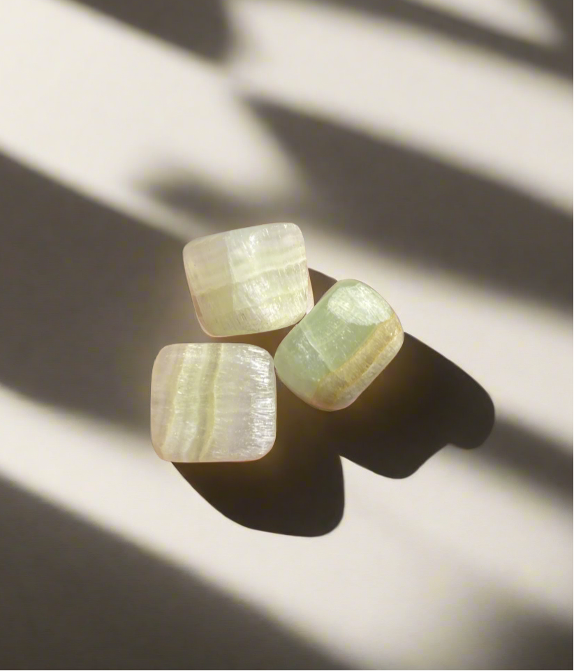 Pistachio Calcite Tumbled