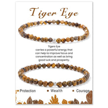 Load image into Gallery viewer, Gemstone Bracelet Duo Set — 4mm Faceted + Round Beads