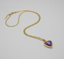 Load image into Gallery viewer, Faceted Heart Necklace