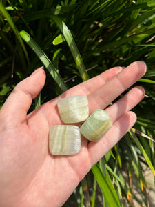 Pistachio Calcite Tumbled