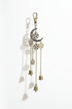 Load image into Gallery viewer, Hanging Bells Crescent Keychain