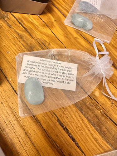 Mermaid Treasure -- Large Aquamarine Tumbled
