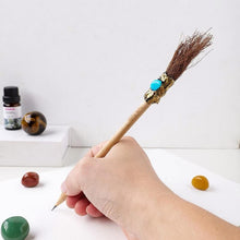 Load image into Gallery viewer, Gemstone Broom Pencils – Whimsical Writing Tools for Magic &amp; Creativity