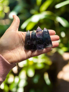 Rainbow Fluorite Towers 1.5"-2"