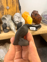 Load image into Gallery viewer, Obsidian Raven Carving – Guardian of Mystery and Transformation
