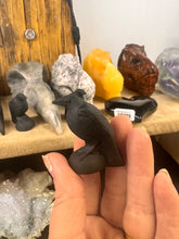 Load image into Gallery viewer, Obsidian Raven Carving – Guardian of Mystery and Transformation
