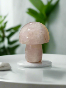 Rose Quartz Mushroom 4 1/2" x 5"