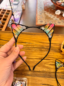 Aura Quartz Cat Ear Headbands