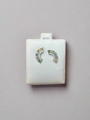 Tourmaline Crescent Earrings