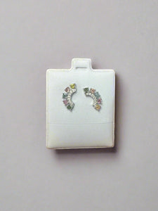 Tourmaline Crescent Earrings