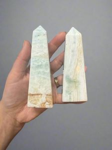 Caribbean Blue Calcite Tower