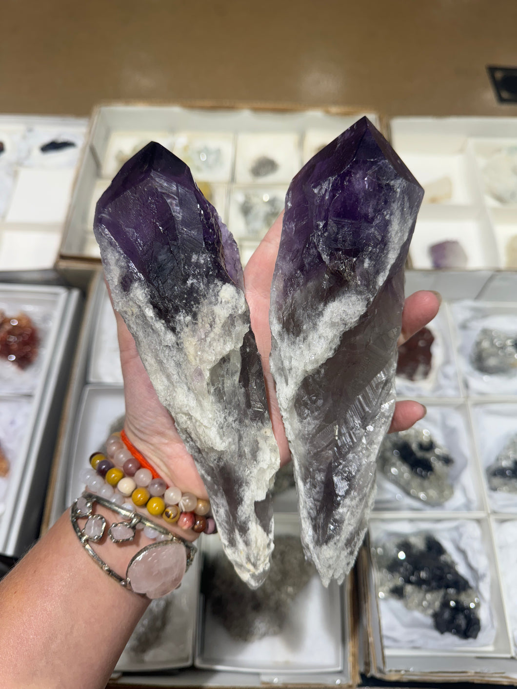 Smoky Amethyst Wand Point