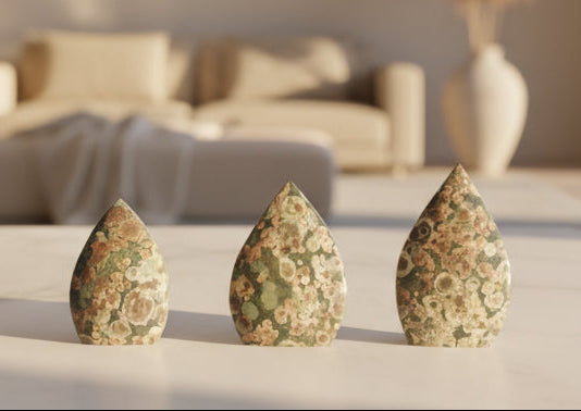 Green Cherry Blossom Agate Freeform (Sakura Agate)