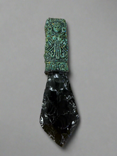 Load image into Gallery viewer, Obsidian Knife with Turquoise Handle