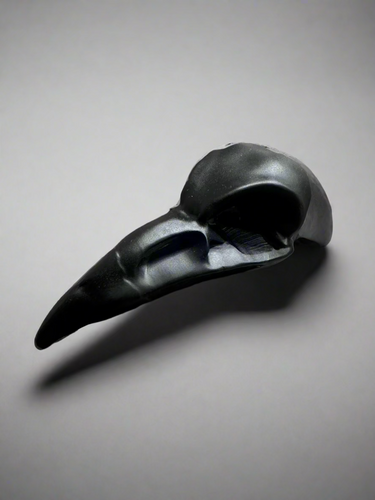 Obsidian Raven Skull