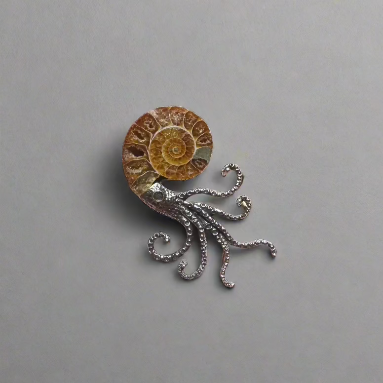 Ammonite Brooch