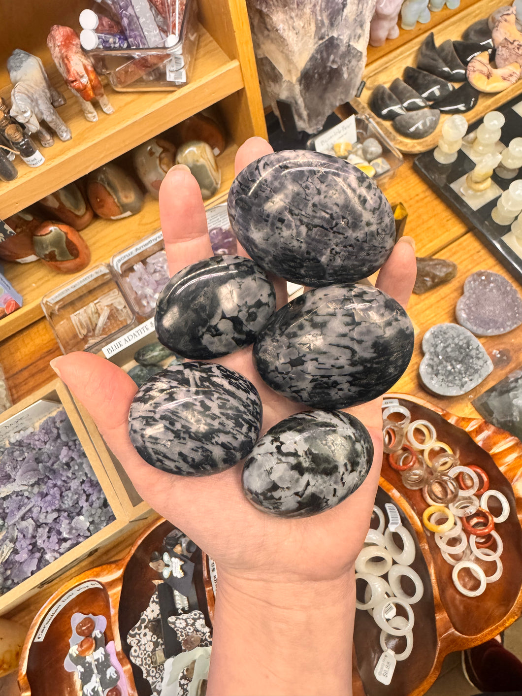 Indigo Gabbro Palm Stone