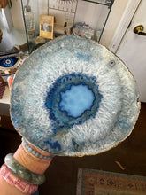 Load image into Gallery viewer, Dyed Blue Agate Slab Coaster