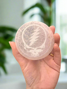 Grateful Dead Selenite Charging Plate