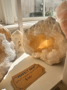 "Perfect Pair" Cracked Whole Geode