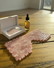 Load image into Gallery viewer, R&amp;R Self Care Set -- Gemstone Mask, Gua Sha, and Rosehip Face Oil