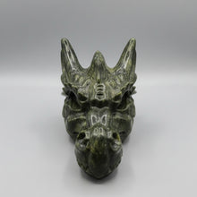 Load image into Gallery viewer, Nephrite Jade Dragon Head Carving – 5" Long x 3.5" Tall