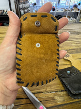 Load image into Gallery viewer, Hand-stitched Leather Bag with Turquoise