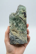 Load image into Gallery viewer, Fluorescent Terminated Fluorite Self-Standing