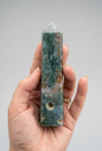 Load image into Gallery viewer, Moss Agate Tower Obelisk