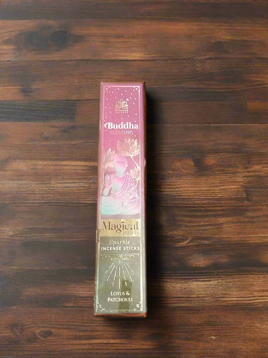 Buddha Blessing Lotus & Patchouli Sparkle incense sticks