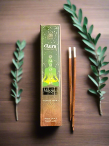 Aura Cleansing Magical series sparkle incense - White Sage and Palo Santo