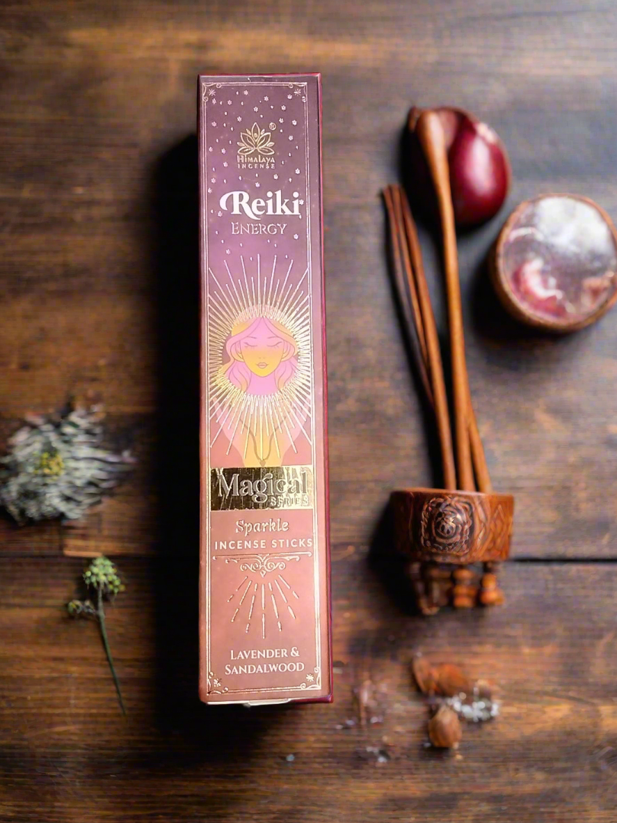 Reiki Energy Magical series sparkle incense - Lavender and Sandalwood