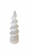 Load image into Gallery viewer, Selenite Swirl Tower