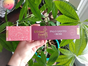 Divine Soul Palo Santo + Rose Incense