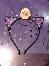 Load image into Gallery viewer, Aura Quartz Kitty Cat Ear Headbands