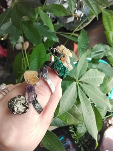 Multi-Mineral Adjustable Chunky Rings