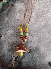 Load image into Gallery viewer, Ceramic Mushroom Necklace Adjustable