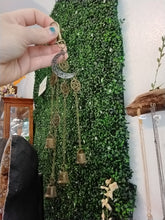 Load image into Gallery viewer, Hanging Bells Crescent Keychain